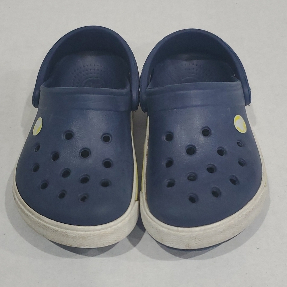 Crocs Kids Classic Crocband Sandals Clogs Navy Blue Size C 6-7